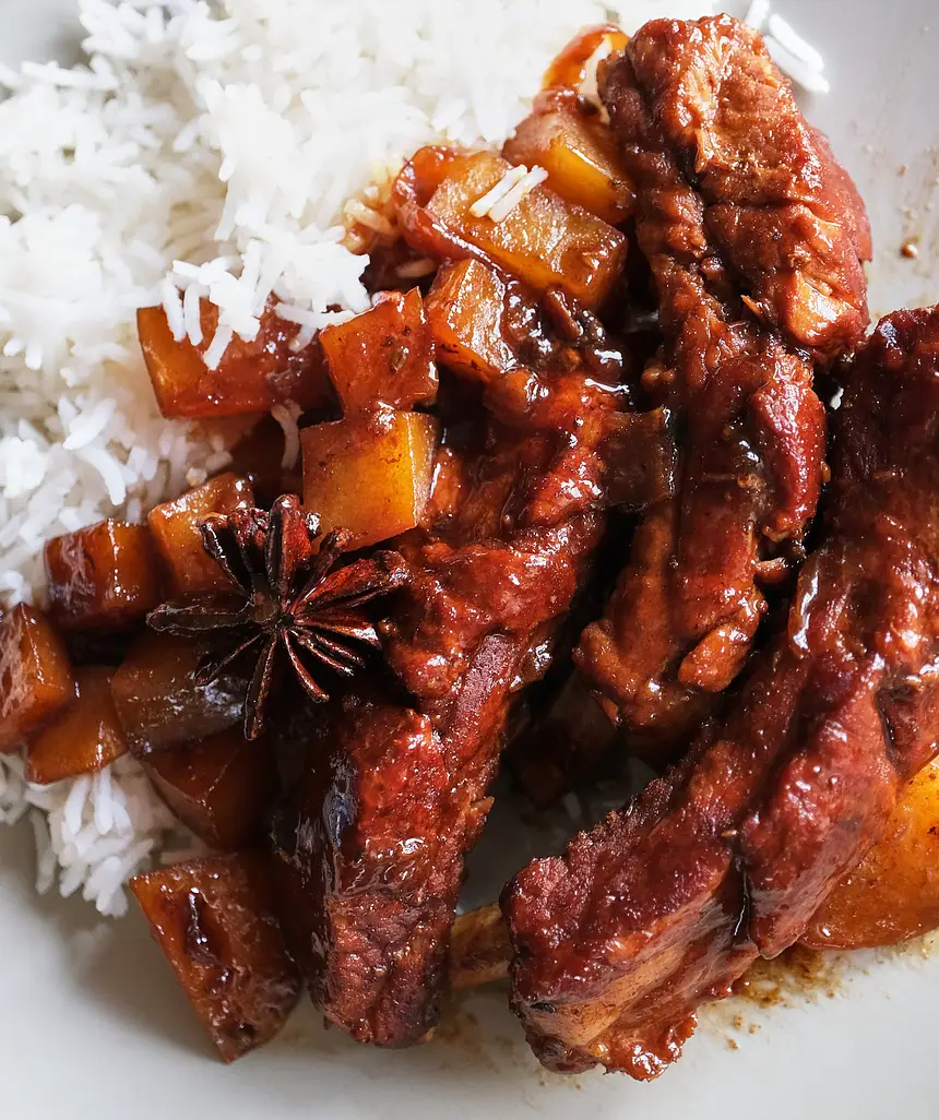 Chinese Braised Pork Spareribs with Potatoes