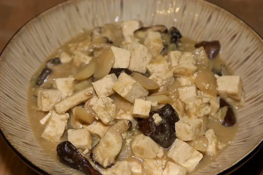 Chinese Braised Mushrooms & Tofu
