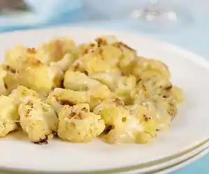 Roasted Cauliflower with Asiago/Parmesan & Orange Zest