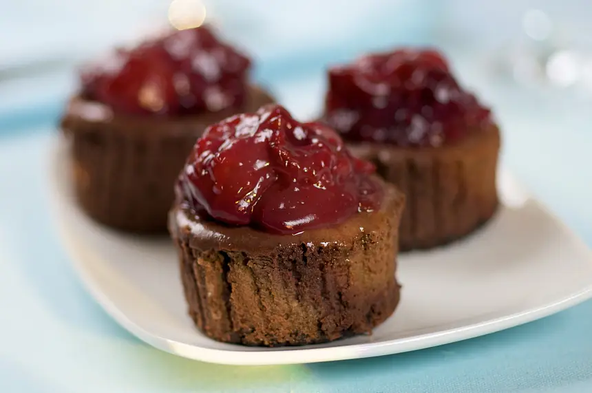 Black Forest Mini Cheesecakes