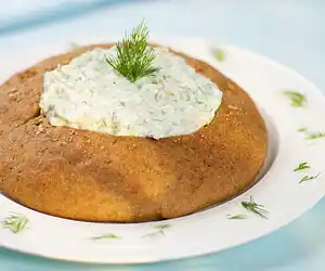 Dill Dip in Rye Bread