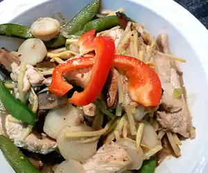 Sesame Chicken Stir-Fry with Vegetables 