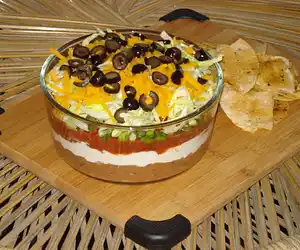 Seven Layer Taco Dip - Superbowl