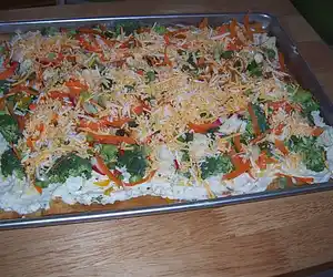 Easy Crescent Vegetable Pizza