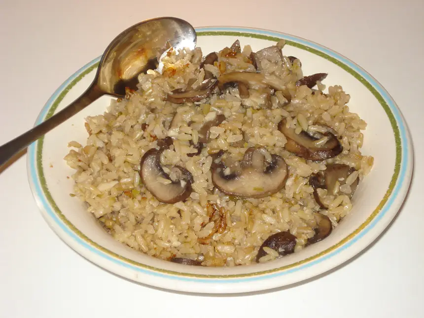 Brown Mushroom Rice