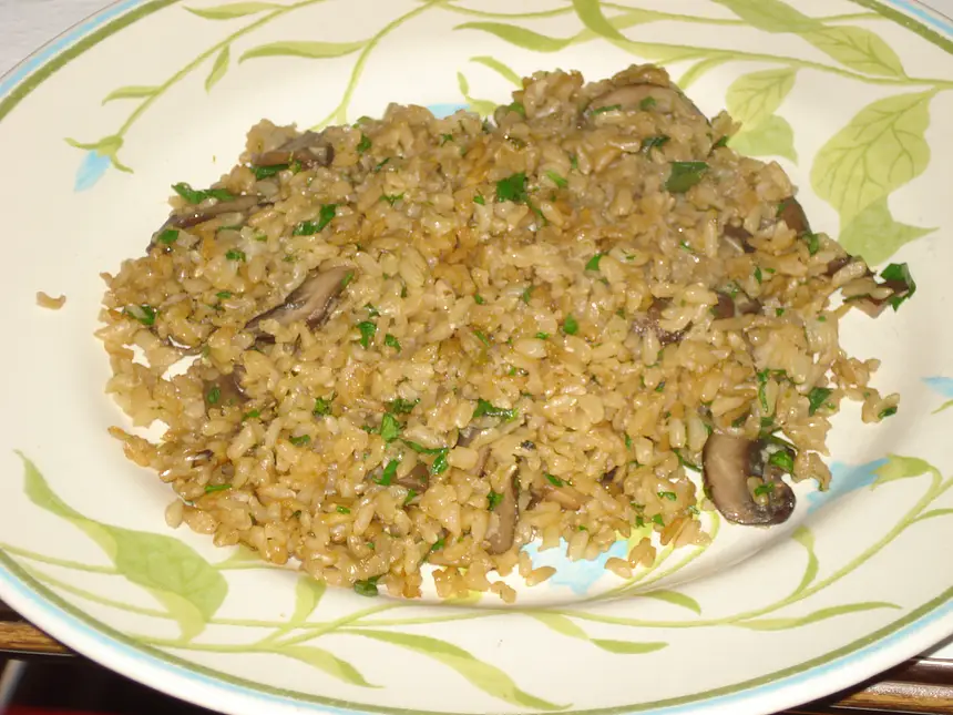 Mushroom Rice Pilaf