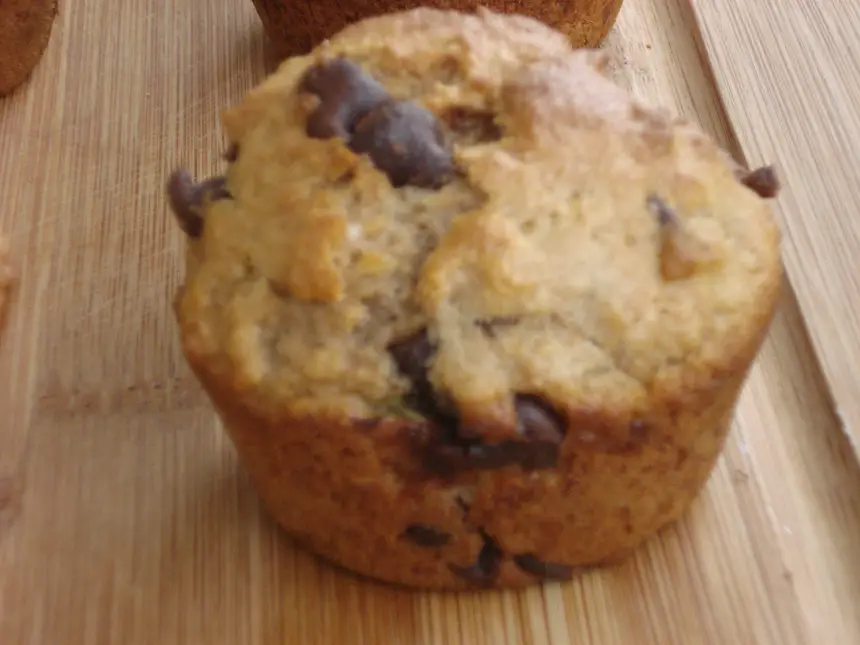 Snacky Banana Chocolate Chip Muffins