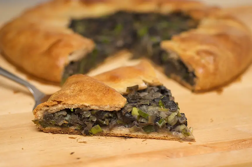 Mushroom & Leek Gallette