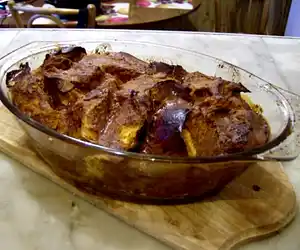 Caramel Croissant Pudding