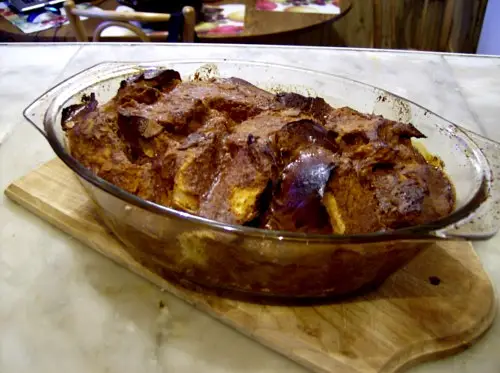 Caramel Croissant Pudding