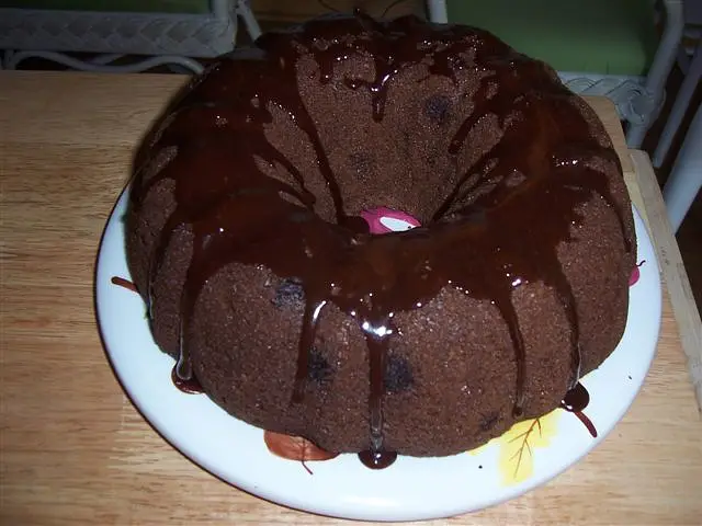 Chocolate Chip Rum Cake 