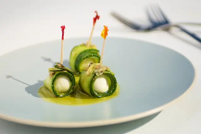Marinated Zucchini & Bocconcini Parcels