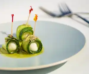 Marinated Zucchini & Bocconcini Parcels