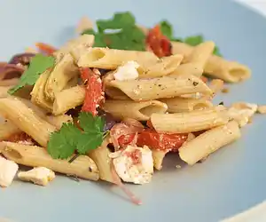 Mediterranean Pasta Salad With Feta Vinaigrette