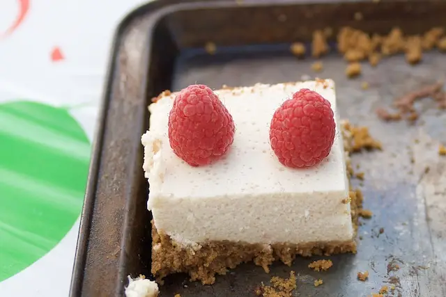 No Bake Raspberry & Ginger Cheesecake