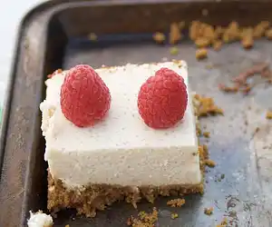 No Bake Raspberry & Ginger Cheesecake