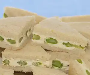 Asparagus Cheese Party Sandwiches