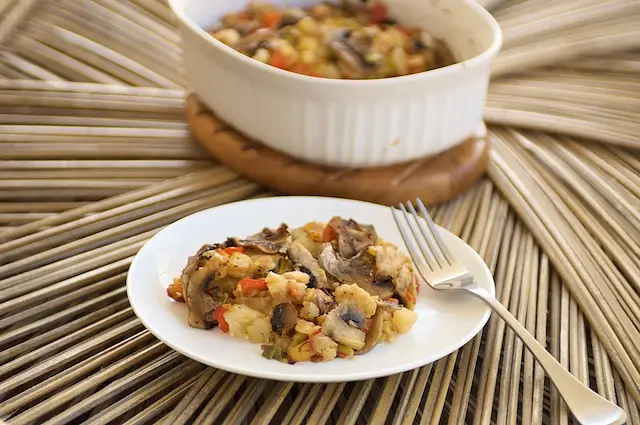 Leek, Potato & Matzo Gratin