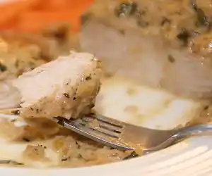 Chicken in Wine & Cream Sauce