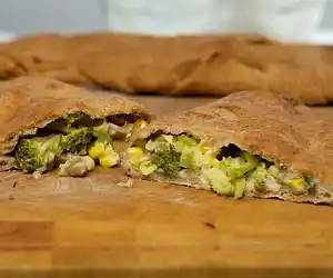 Broccoli & Corn Calzone