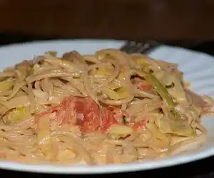 Leek & Zucchini Pasta