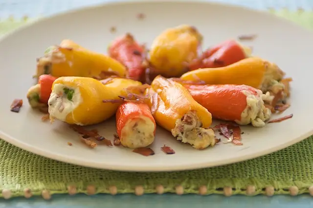 Ricotta Stuffed Sweet Baby Peppers