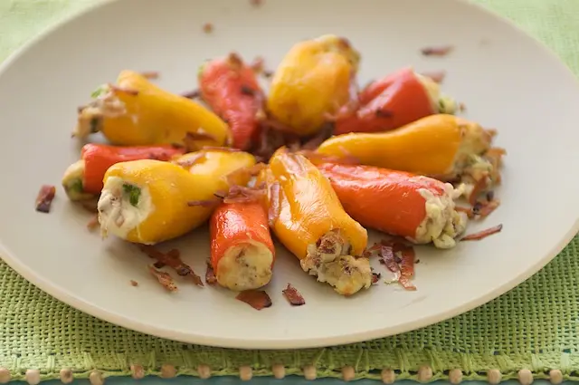 Ricotta Stuffed Sweet Baby Peppers