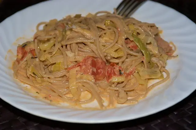 Leek & Zucchini Pasta