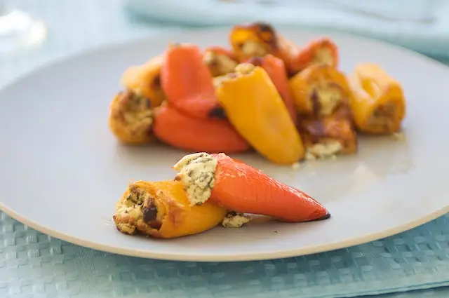 Goat Cheese & Herbs Stuffed Baby Peppers