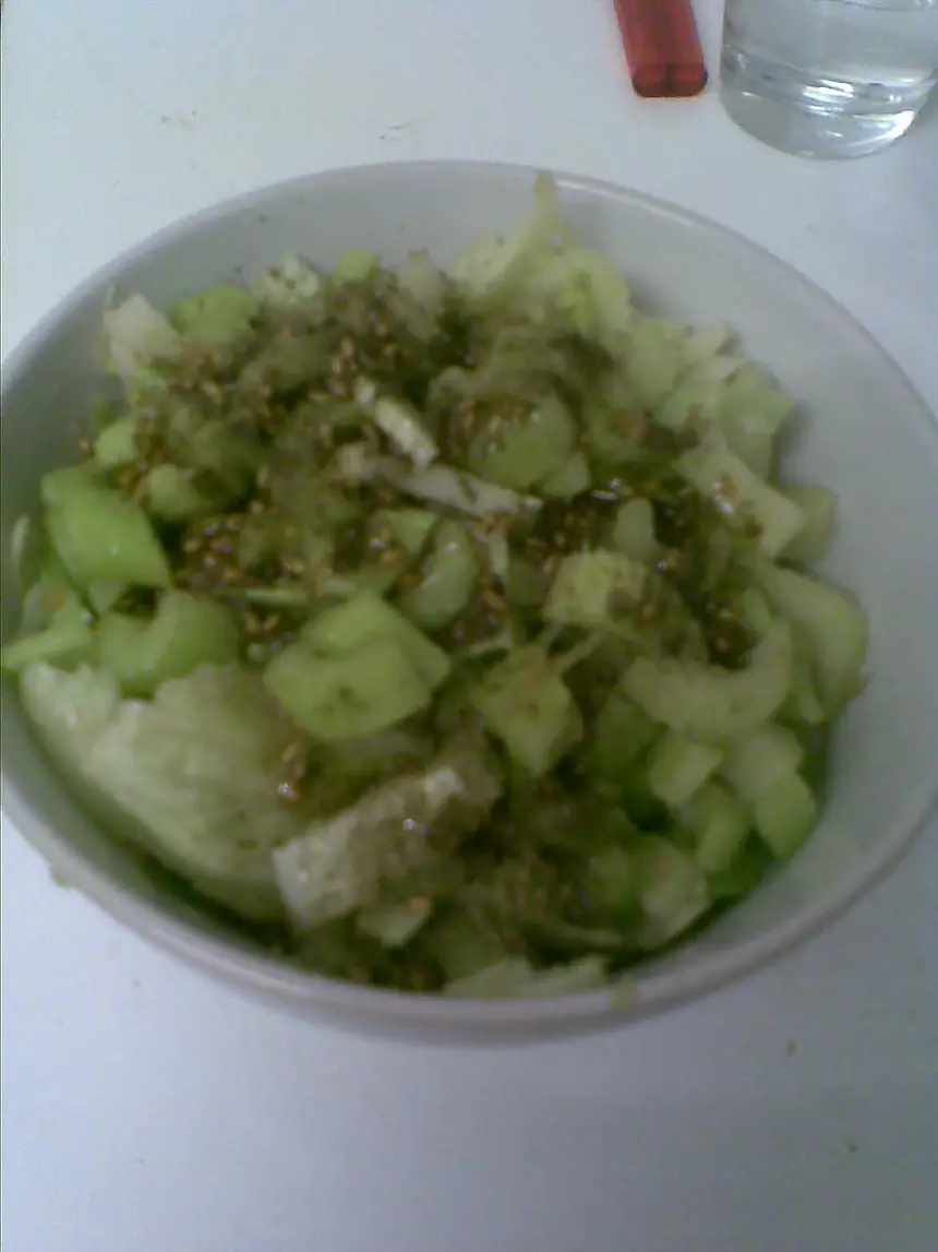 Tomato, Celery & Lettuce Salad