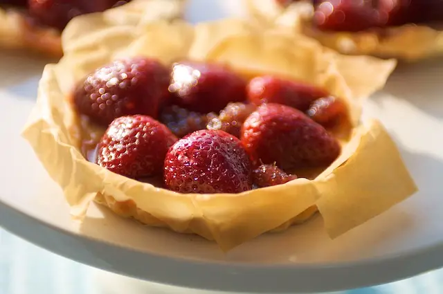 Berries & Ricotta  Mini Phyllo Tarts