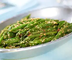 Asian Simple Spicy Sautéed Green Beans
