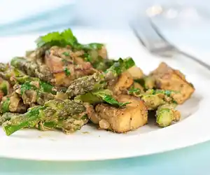 Asparagus & Tofu with Indian Spices