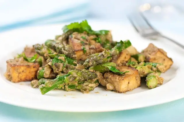 Asparagus & Tofu with Indian Spices