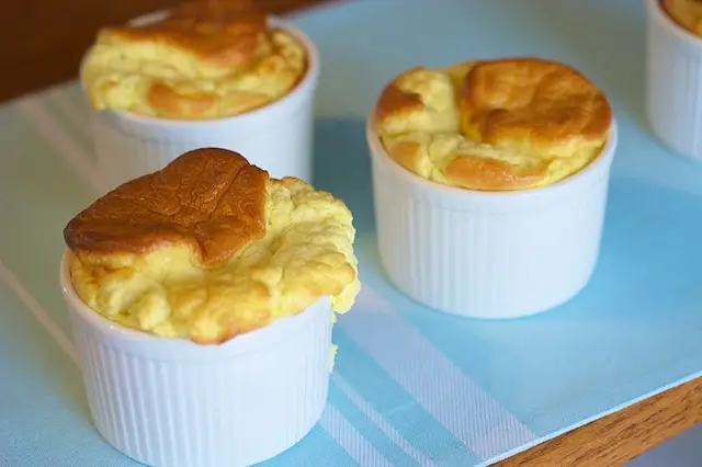Fluffy Asparagus & Goat Cheese Soufflés