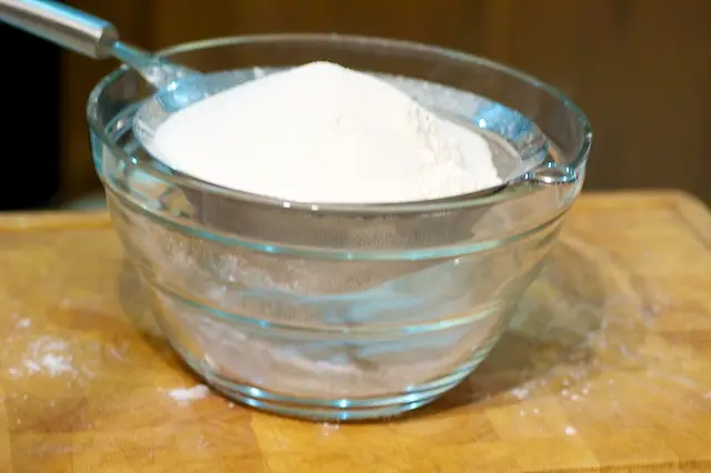 Sift the flour