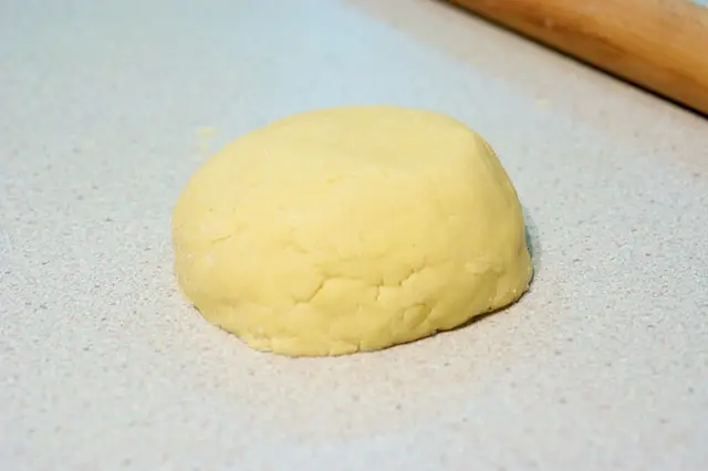 The mixed dough