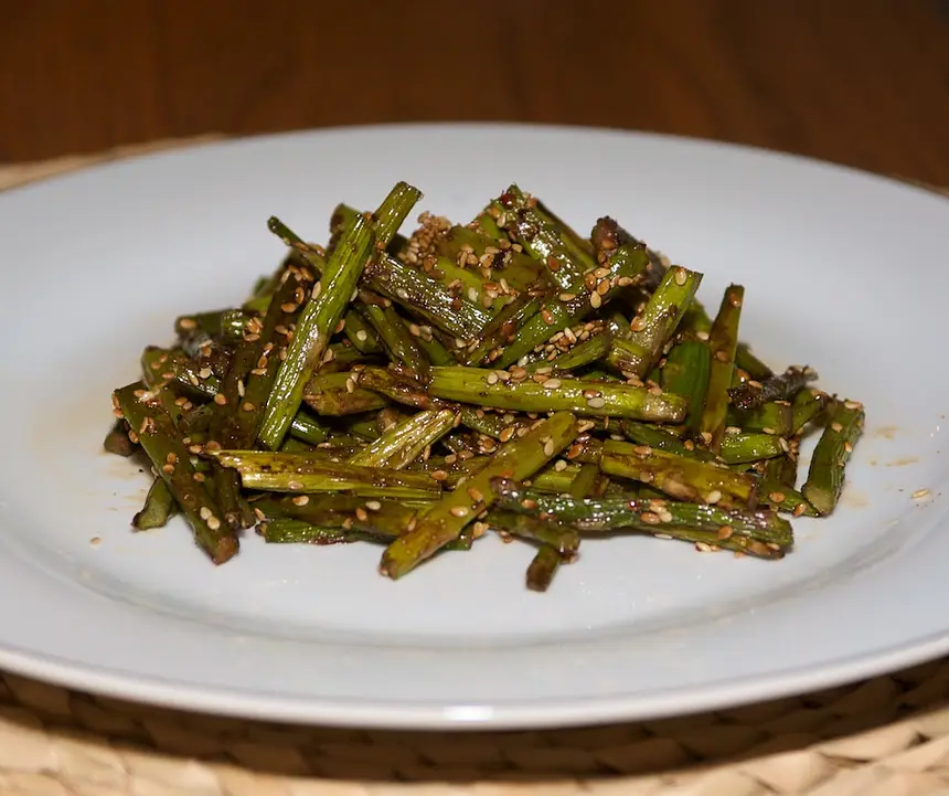 Roasted Sesame Balsamic Asparagus
