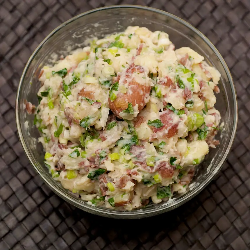 Smashed Potatoes with Parsley & Scallions