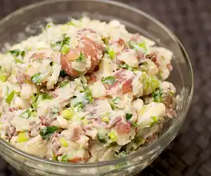 Smashed Potatoes with Parsley & Scallions