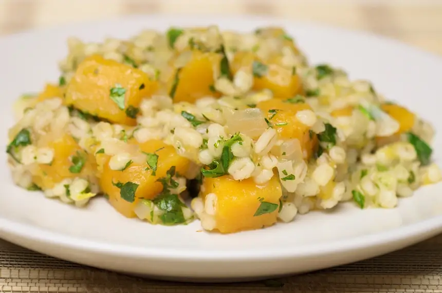 Butternut Squash & Pearl Barley Pilaf