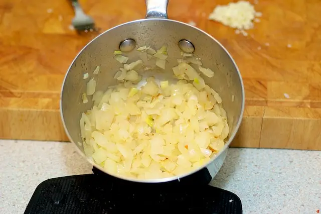 Cook the onions