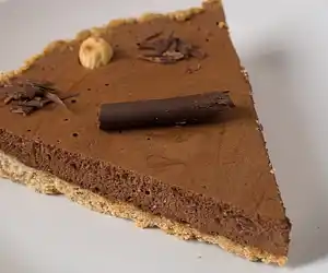 Low Fat & Whole Wheat Chocolate Hazelnut Tart 