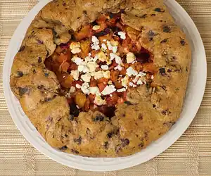 Roasted Root Vegetable Galette with Black Olives