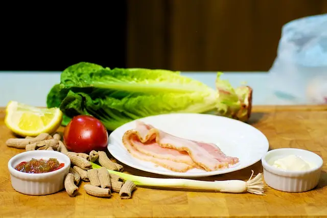 Assemble the ingredients for the salad