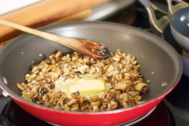Add butter and cook until melted...