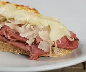 Open Faced Reuben Sandwiches