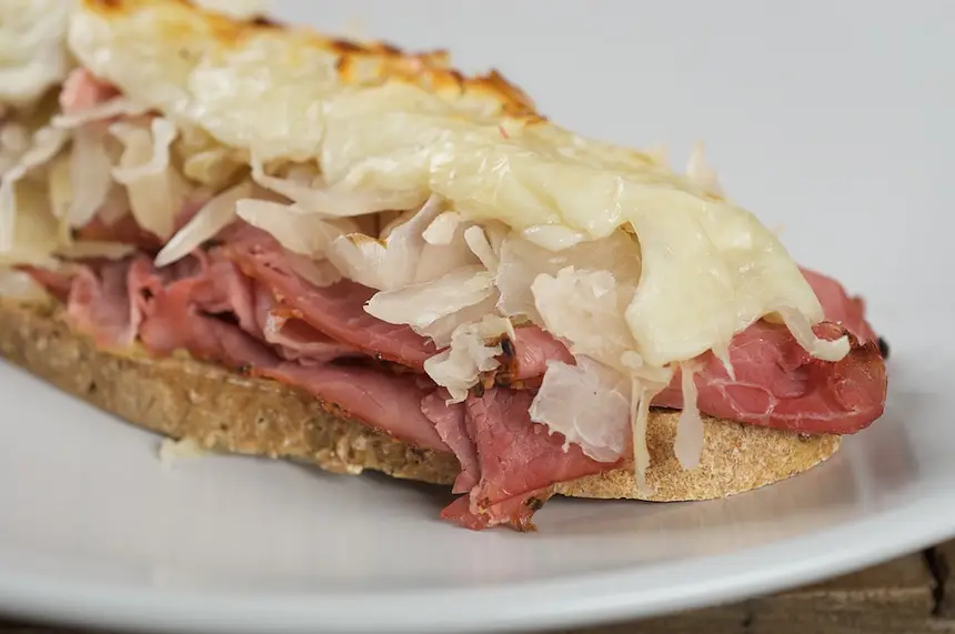 Open Faced Reuben Sandwiches