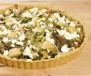 Cheesy Roasted Vegetable Tart