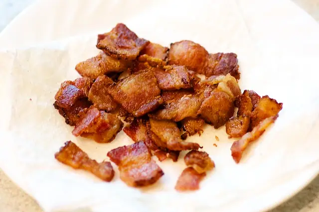 Remove bacon from the skillet...
